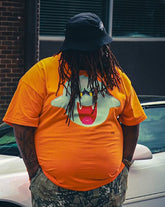 Cartoon Print Top T-shirt For Plus Size Boy